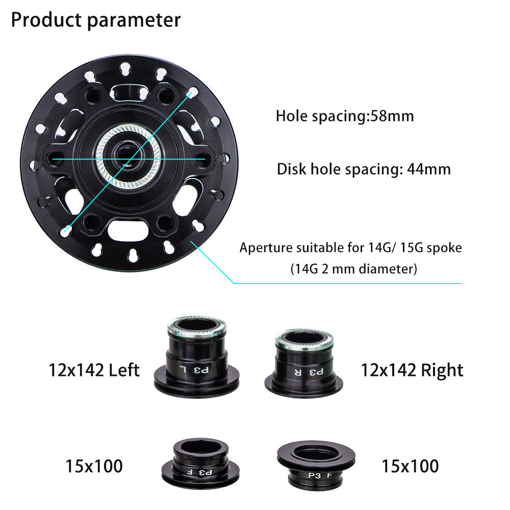 ZTTO P3 1 Pair MTB Bicycle 8-11 Speed 32H 6 Pawls Aluminum Alloy Disc Brake Hub ZTTO P3 1 Pair MTB Bicycle 8-11 Speed 32H 6 Pawls Aluminum Alloy Disc Brake Hub
